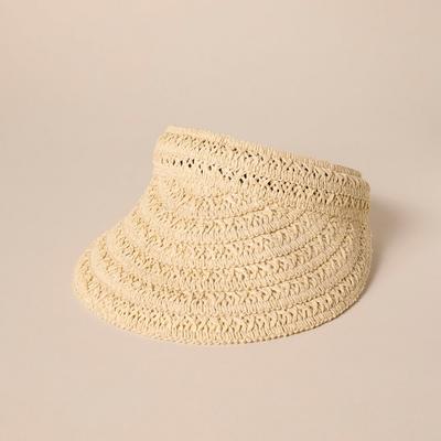 Lucky Brand Straw Visor in Natural