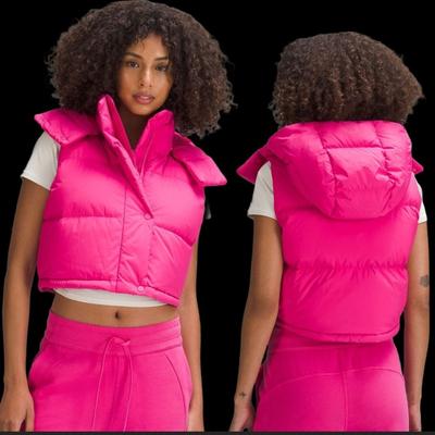 Lululemon Athletica Jackets & Coats | Lululemon Wunder Puff Cropped Vest Nwt Sonic Pink | Color: Pink | Size: 14