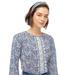 J. Crew Tops | 2xhost Pick J.Crew Liberty Of London Blue Floral Scalloped Poplin Blouse Large | Color: Blue/White | Size: L