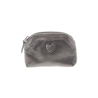 Brighton Leather Coin Purse: Gray Clothing