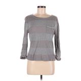 Charlotte Russe 3/4 Sleeve Top Gray Square Tops - Women's Size Medium