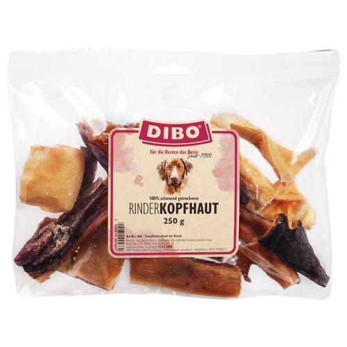 Sparpaket 4x250g DIBO Rinderkopfhaut Hundesnacks