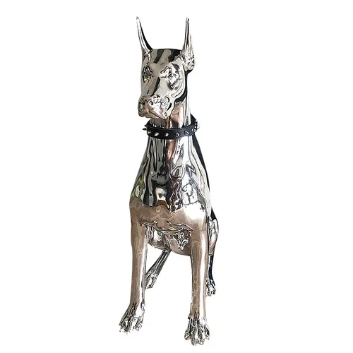 Wohnkultur Skulptur Dobermann Hund kleine Kunst Tiers tatuen Figur Raum