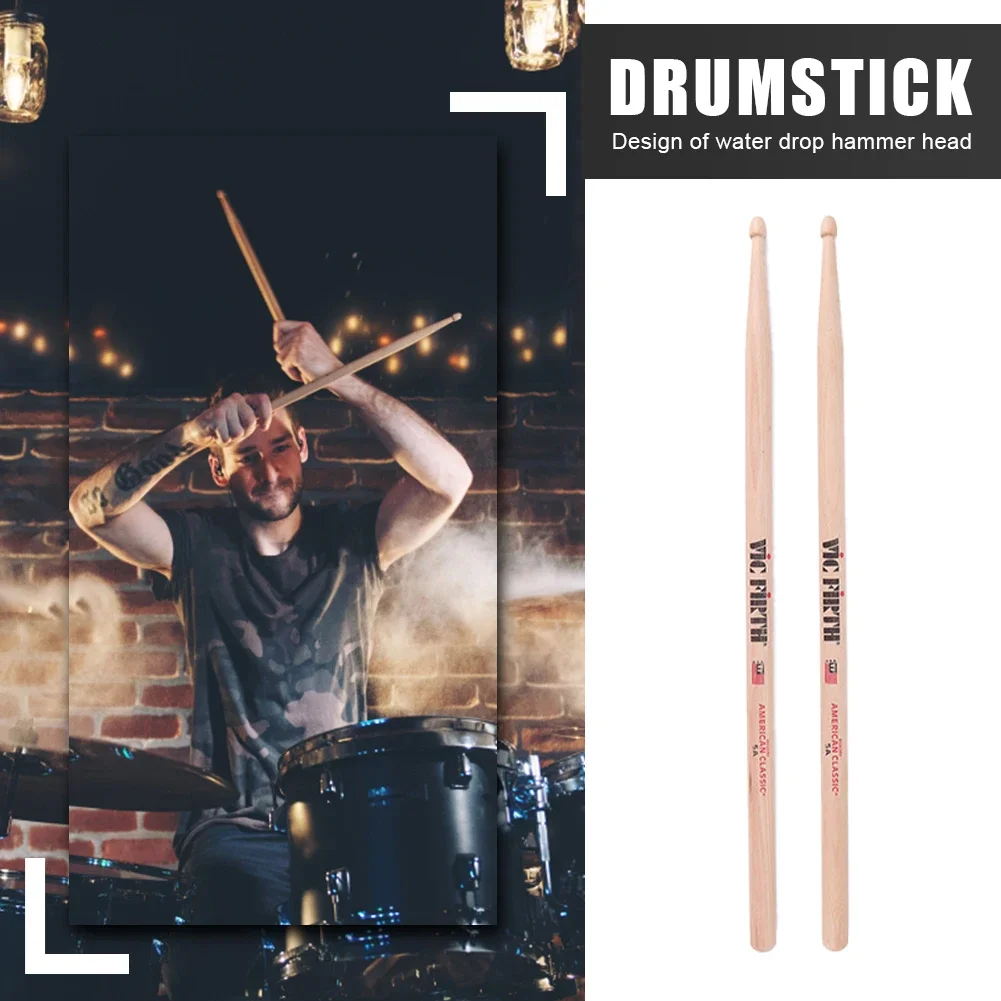1-5 Paar Drumsticks 5a/7a Drum Sticks gleich bleibendes Gewicht und Pitch Mallets American Hickory Drumsticks Percussion Zubehör Image