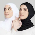 Hijab en coton pour femmes musulmanes sous-écharpe islamique pour le Ramadan foulards pour femmes