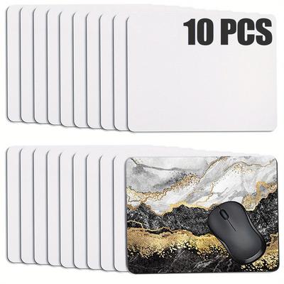 TEMU 10pcs Sublimation Blank Mouse Pad For Thermal Sublimation Transfer Sublimation Blank Mouse Pad Non-slip Bottom 9.8x7.8in