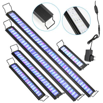 SWANEW 45W LED Aquarium mit timer Salzwasserfische Dekoration RGB,107-130cm