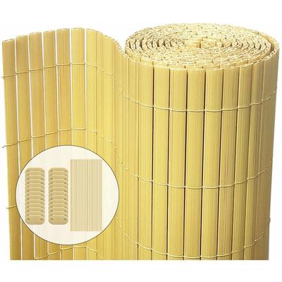 Pvc Sichtschutzmatte 80x300 cm, Sichtschutz für Balkon Terrasse, Bambus - Vounot Image