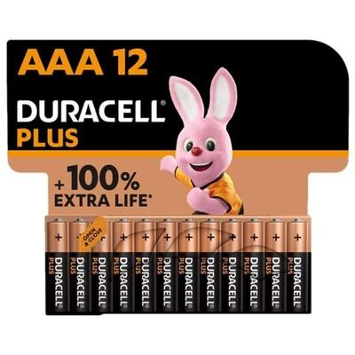 Duracell - Plus aaa Batterien (12er-Pack) - Alkaline 1,5 v - Bis zu 100 % extra lange Lebensdauer Image