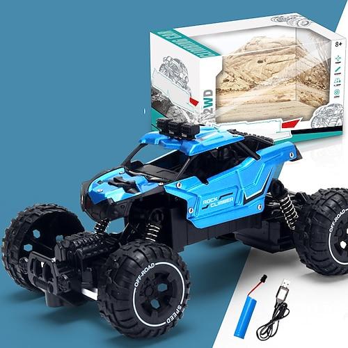 Ferngesteuertes Geländewagen, 2,4 g, vorläufiges Hochgeschwindigkeitsfahrzeug, aufladend, ferngesteuertes Spielzeugauto für Jungen, ferngesteuerte Kinderfahrzeuge