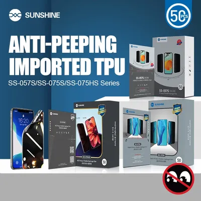 SUNSHINE SS-075S SS-075HS SS-057S HD Privacy TPU Hydrogel Film Mobile Phone Screen Protector Matte