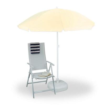 relaxdays Sonnenschirm 180 cm gelb