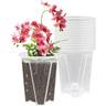 12 Pièces Pots à Orchidée avec Trous,Pot Transparent Orchidée,OrchidéE Planter Pot Diamètre 12CM