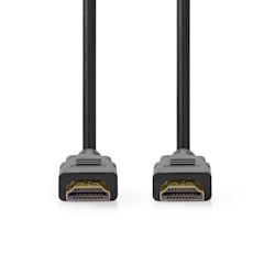 Nedis Ultra High Speed HDMI -Kabel - HDMI Stecker - HDMI Stecker - 8K@60Hz - 48 Gbps - 3.00 m - Rund - 6.7 mm - Schwarz - Label Image