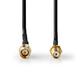 Nedis Antennenkabel - SMA-Stecker - SMA-Buchse - Vergoldet - 50 Ohm - Einzeln geschirmt - 5.00 m - Rund - PVC - Schwarz - Label