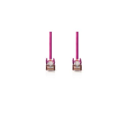 Nedis CAT5e-Netzwerkkabel - SF/UTP - RJ45 Stecker - RJ45 Stecker - 20.0 m - Rund - PVC - Pink - Plastikbeutel