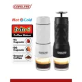 Cafelffe 3 In1 Macchina da caffè portatile Acqua calda/fredda Macchina per caffè espresso manuale per capsule e pressa a mano macinata Brewer Escursionismo Viaggi