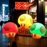 Super Mario Bros Anime Night Lamp LED Sound punto interrogativo Mushroom Light Action Figures Toy