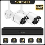 SANSCO-Kit de caméra de vidéosurveillance sans fil système de vidéosurveillance caméra IP