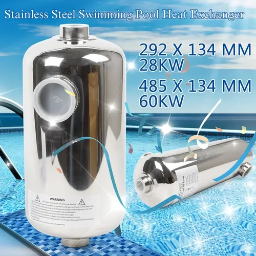 292 x mm 28kw Edelstahl Schwimmbad Wärme tauscher für Schwimmbad Sauna Heizgerät für Schwimmbäder