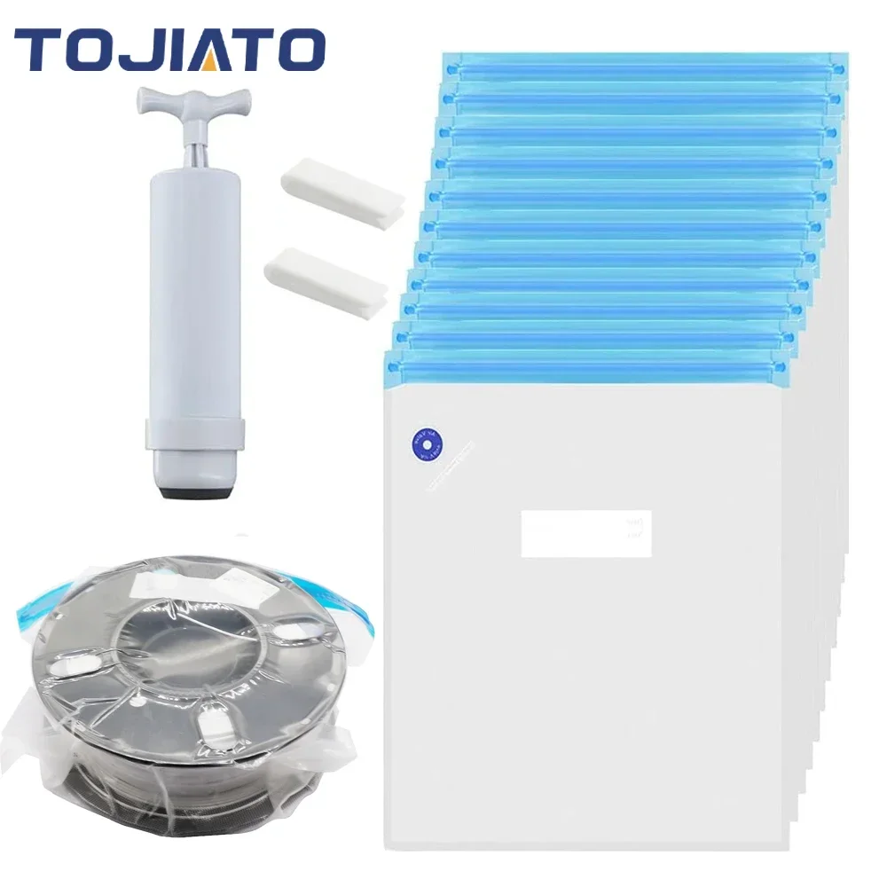 3D-Drucker-Filament-Aufbewahrungsbeutel, PLA, ABS, TPU, Filament-Vakuumbeutel, Filament-Trockner, trocken halten, vermeiden Verbrauchsmaterial, Feuchtigkeit für 3D-Drucker Image