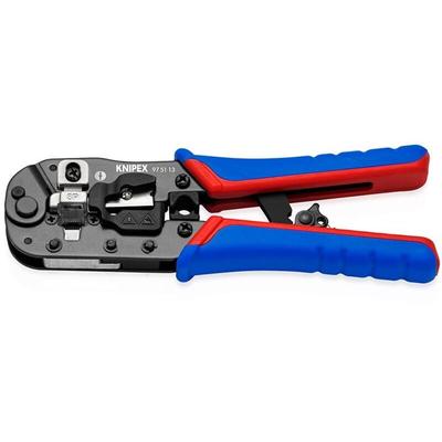 Knipex - 97 51 13 sb Crimpzange für RJ45-Westernstecker mit Mehrkomponenten-Hüllen brüniert 190 mm Image