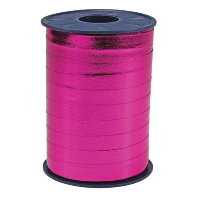 PRÄSENT Metallic Ringelband pink, 1 cm