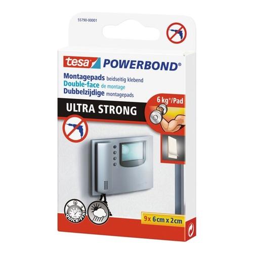 9er-Pack Klebepads »Powerbond ultra strong«, tesa, 0.9 cm