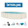 Interline - Century piscina fuori terra 730 cm - 360 cm - h 132 cm