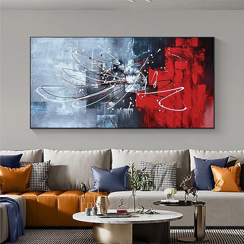 handgemachtes Ölgemälde auf Leinwand, Wandkunst, Dekoration, moderne abstrakte Textur für Wohnzimmer, Wohnkultur, gerolltes, rahmenloses, ungedehntes Gemälde Image