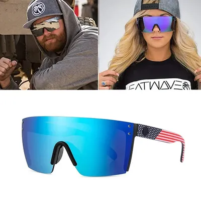 Heat wave cross-border best-selling square conjoined men women high-quality genuine film outdoor