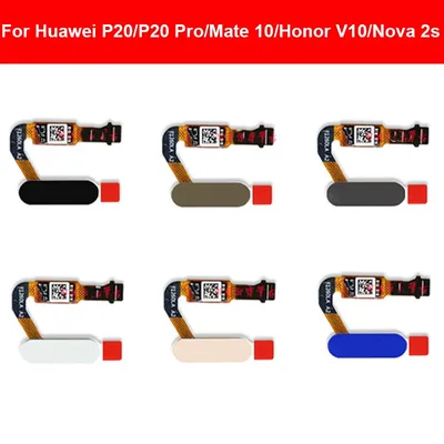 Home Button Fingerprint Sensor For Huawei P20 P20 Pro Mate 10 Nova 2S Return Key Touch Scanner Flex