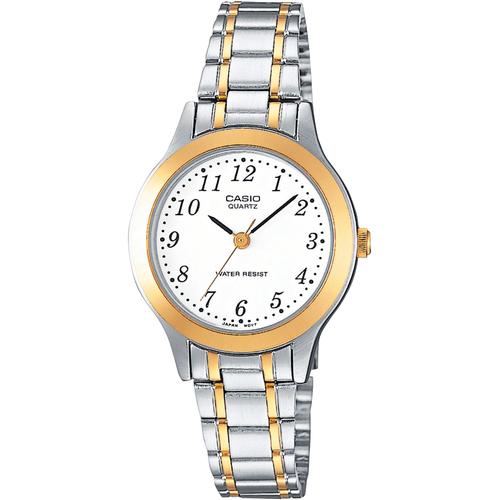 Quarzuhr CASIO TIMELESS COLLECTION Armbanduhren silberfarben (edelstahlfarben, goldfarben) Damen Armbanduhr, Damenuhr, analog