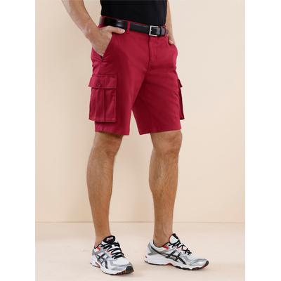 Bermudas CLASSIC, Herren, Gr. 60, Normalgrößen, rot (kirsche), 98% Baumwolle, 2% Elasthan, unifarben, kurz, Hosen Image