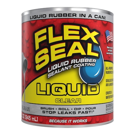FLEX SEAL LFSCLRR32 Leak Sealer 32 oz, Can, Clear, Liquid