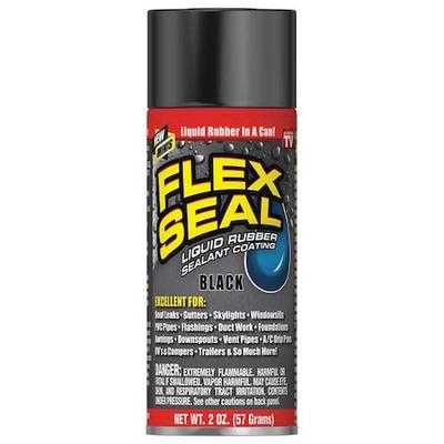 FLEX SEAL FSBLKMINI Leak Sealer 2 oz, Aerosol, Black, Liquid