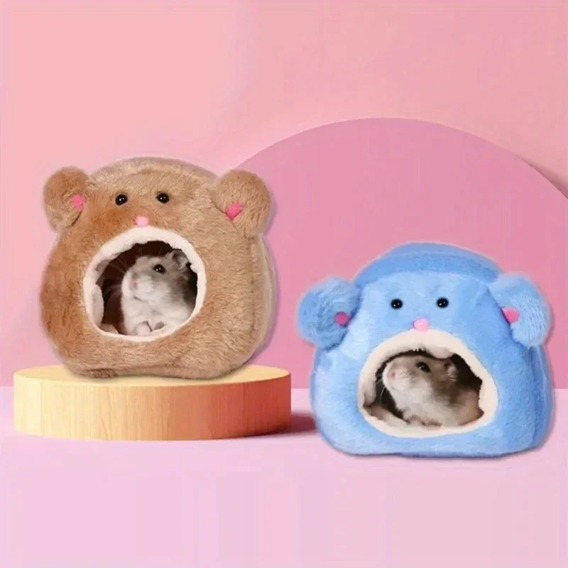 Hamster weiches warmes Bett Ratte Hängematte Schwein Eichhörnchen Winter Haustier Spielzeug Hamster Käfig Haus hängen Nest Matte Haus Bett Tier Mäuse Ratten nest Image