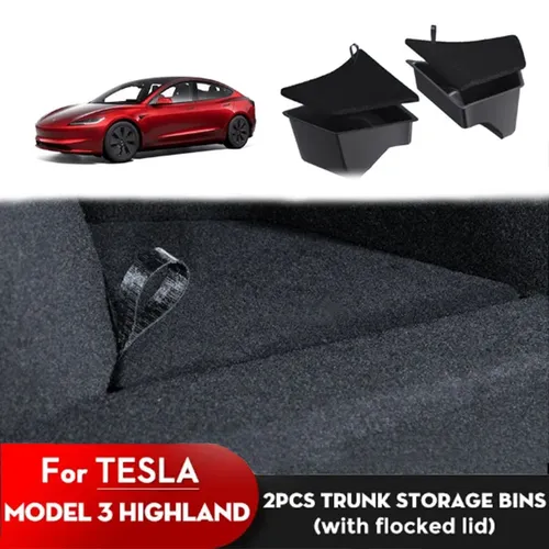 Kofferraum-Aufbewahrung sbox für 2024 Tesla Modell 3 Hochland-Stauraum Kofferraum dekoration
