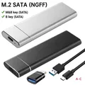 Custodia SSD M.2 SATA NGFF Adattatore per custodia a stato solido esterno USB 3.1 tipo C 5 Gbps