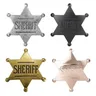 95AB Distintivi per gilet da poliziotto occidentale Distintivi da sceriffo in metallo per feste a