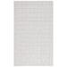 Gray/White 108 x 72 x 0.375 in Indoor Area Rug - Safavieh Ebony Wool Area Rug Wool | 108 H x 72 W x 0.375 D in | Wayfair EBN119G-6