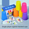 Battle Stacking Cups, Table Game Color Sorting Cognitive Training Stacking Cups, Puzzle Competitive Stacking Cups Parent-child Interactive Toys