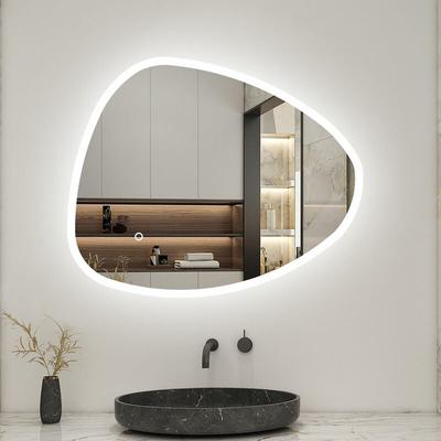 unregelmäßiger LED Spiegel Badspiegel Beleuchtung Flurspiegel Wandspiegel Badezimmerspieg Touch +