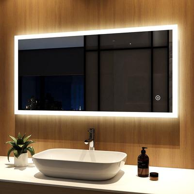 Badspiegel mit Beleuchtung 120x60 Badezimmerspiegel Kaltweiß led Energie Wandspiegel mit Image