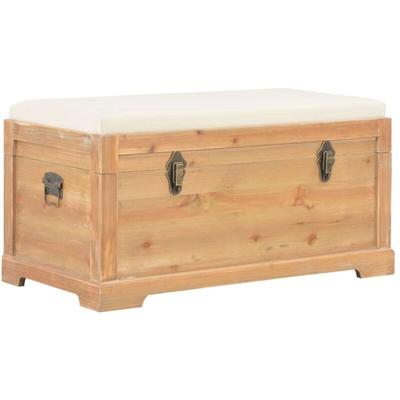 Vidaxl - Aufbewahrungstruhe mit Auflage 80×40×40 cm mdf Image