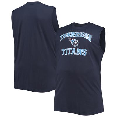 Tennessee Titans Big & Tall Muskel-Tanktop für Herren, marineblau Image