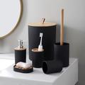 1pc Bathroom Accessories Set, 6 Piece Bathroom Accessory Set With Trash Can, Toothbrush Holder, Lotion Soap Dispenser, Soap Dish, Toilet Brush, Bath Set Housewarming Gift