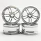 4pcs 3/9mm Offset RC Car 1/10 Scale Plastic Wheels Rims Drift On road Touring Model Hobby