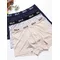 Birdtree 3PCS 100%Natural Mulberry Silk Panties Male Sexy Underwear Men Breathable U-Convex Design