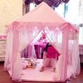 Tente pliable portative de Jeu pour Enfants Princesse Pop Up Chateau Filles Jouet Tente (Rose) Pour